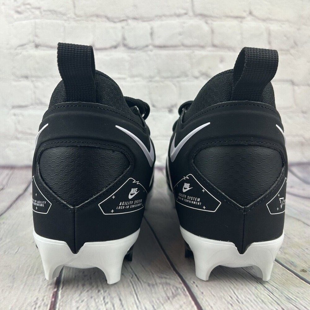 Nike Alpha Menace Pro 3 Mid Football Cleats Men's Black Size - Picture 5 of 7